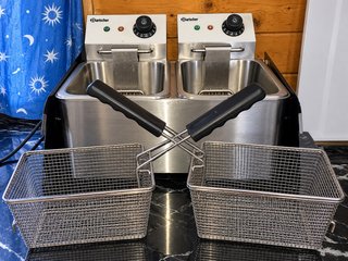 Freidora Doble Bartscher de Acero Inoxidable