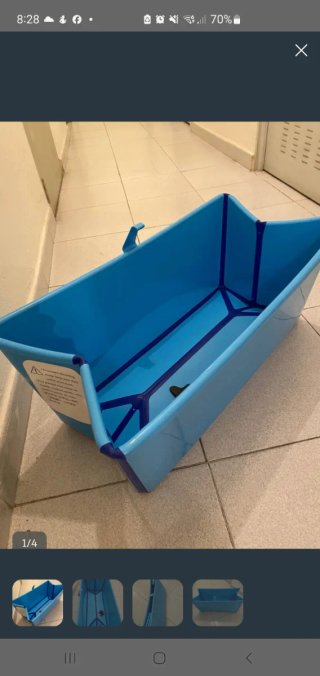 Bañera para bebé plegable