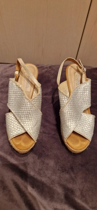 Sandalias Twins Plateadas