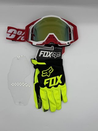 Gafas 100% y Guantes Fox Nuevos 58