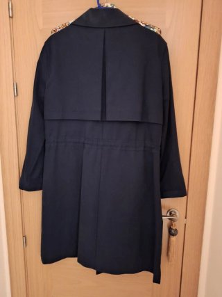 Gabardina Azul de Mujer