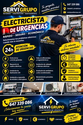Servicio de Electricista de Urgencias 24h