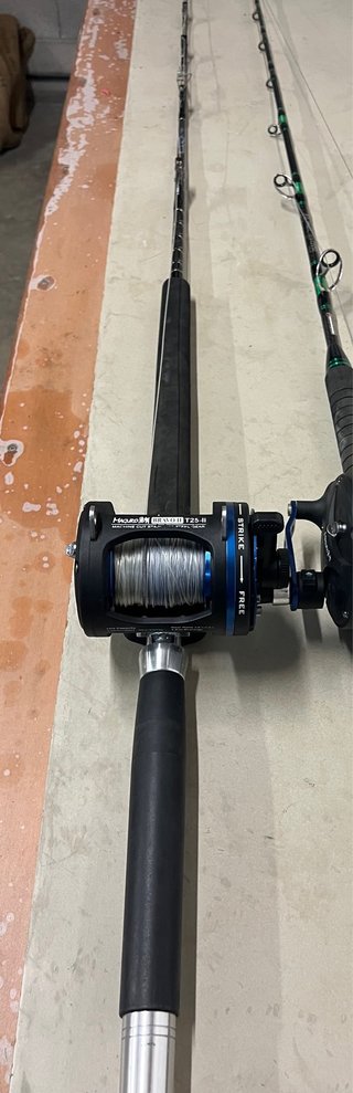 Caña y carrete pesca curricán Maguro 20-30 lb