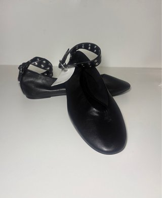 Bailarinas Negras Mango con Tira