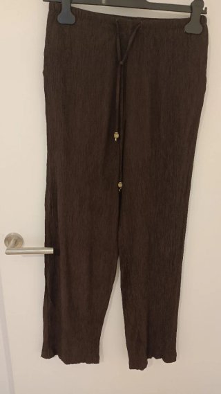 Pantalón Zara Marrón Chocolate Talla XS