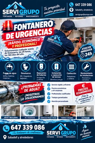 Servicio de Fontanería de Urgencias