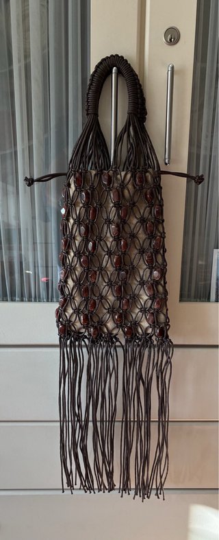 Bolso Saca Zara con Flecos y Abalorios