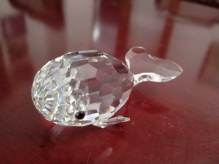 Figura balena Smiley in cristallo Swarovski