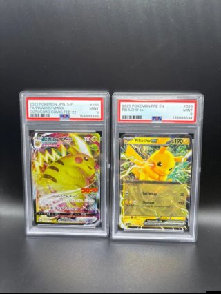 Set 2 Cartas Pokémon Pikachu PSA 9