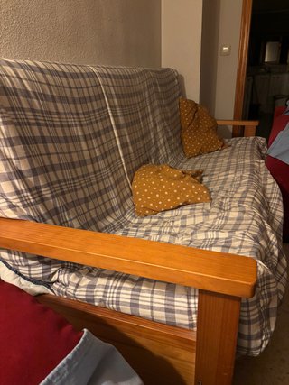 Sofá Cama con Estructura de Madera