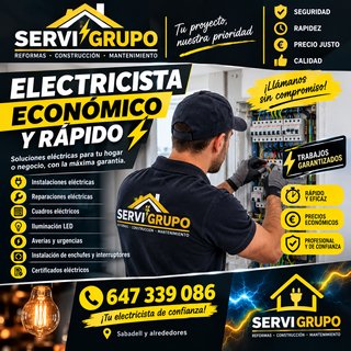 Electricista en Sabadell - ServiGrupo