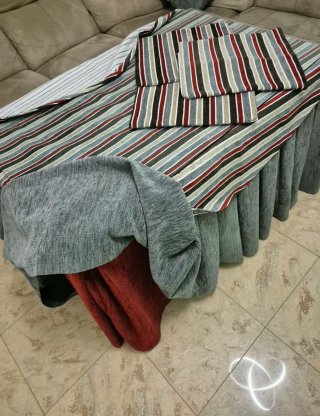 Mesa Camilla 110x70cm con Textiles