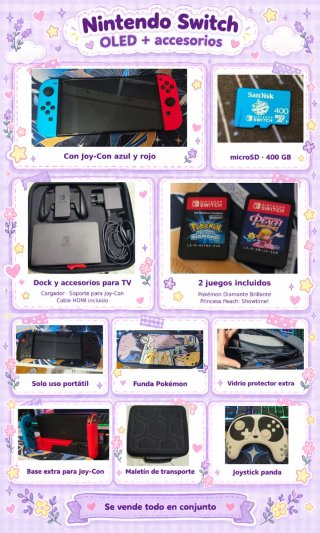 Nintendo Switch OLED + Accesorios y Juegos