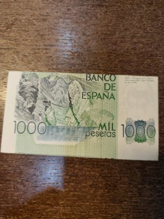 Billete 1000 Pesetas 1979 con Error
