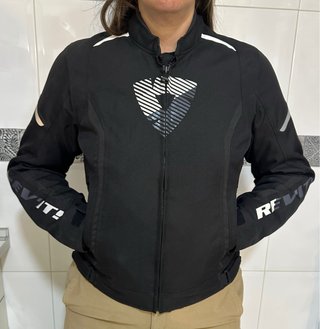 Chaqueta Moto Mujer REV'IT! Sprint H2O Negra T40