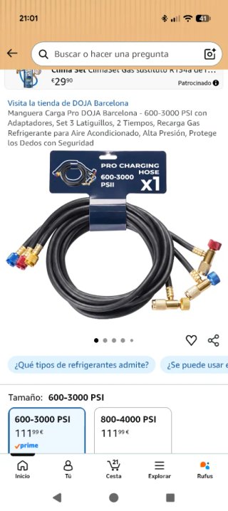 Mangueras manometo , antifuga