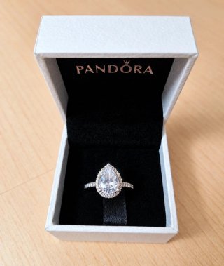 Anillo Pandora Halo Brillante Grande