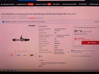 Cremallera di sterzo RIDEX per Citroën/Peugeot