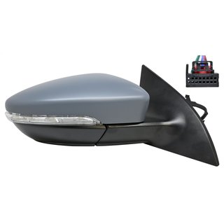 Specchietto Retrovisore Elettrico Destro. Termico, Autoregolabile, Con Indicatore di Direzione, Convesso, Con Luce di Cortesia 9PIN
