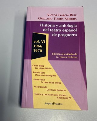 Historia y antología del teatro de posguerra VI