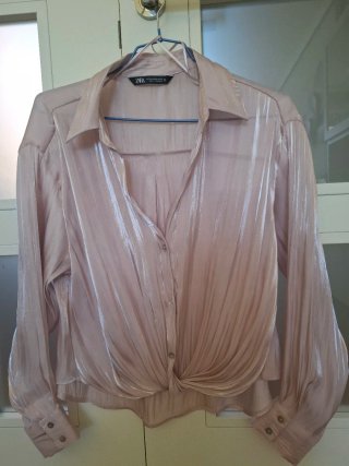 Blusa Zara Rosa Talla XS