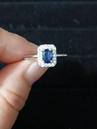 Anillo con Zafiro Natural