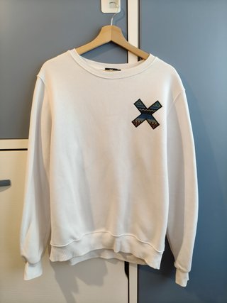 Sudadera Blanca Blue Banana