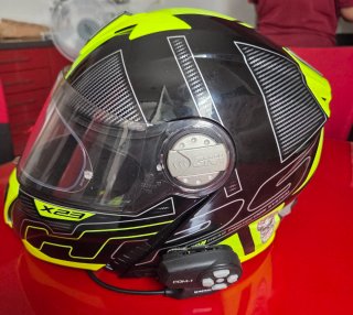 Casco GIVI X23 Negro y Amarillo , Talla XL .