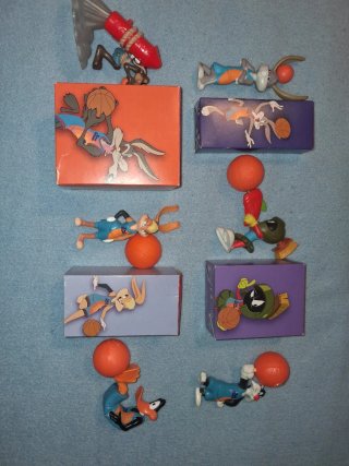 Lote de 6 figuras Space Jam x McDonald's