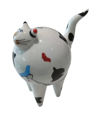 Scultura Gatto Villeroy & Boch in ceramica