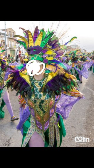 Traje de Carnaval Badajoz Mardi Gras