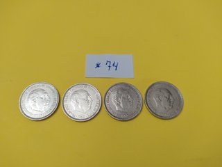 4 MONEDAS 5 PESETAS 1957 *74