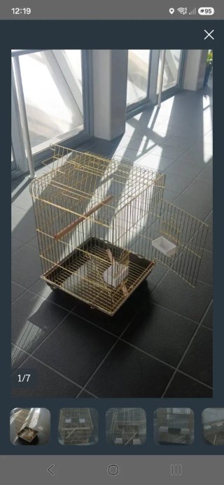 Jaula para pájaros con accesorios SIN ESTRENAR