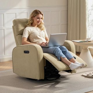 Sillón Relax Eléctrico Giratorio Balancín USB