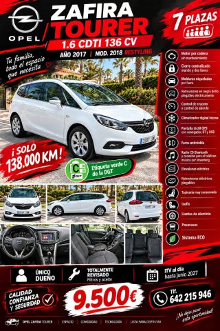 Opel Zafira Tourer 2017