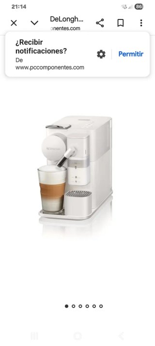 Cafetera De'Longhi Lattissima Blanca