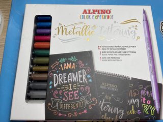 Set Lettering Metálico Alpino