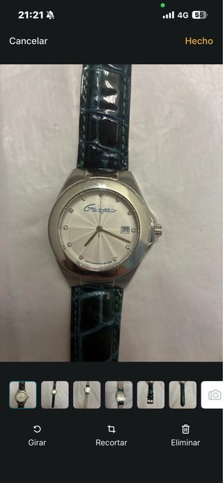 Reloj Ginger con Correa Azul Verdosa