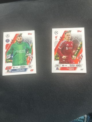 2 Cartas de Fútbol Topps