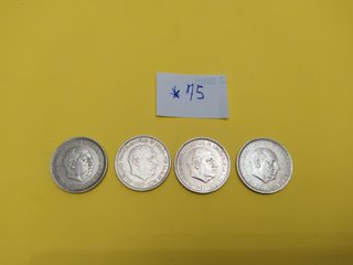 4 MONEDAS 5 PESETAS 1957 *75