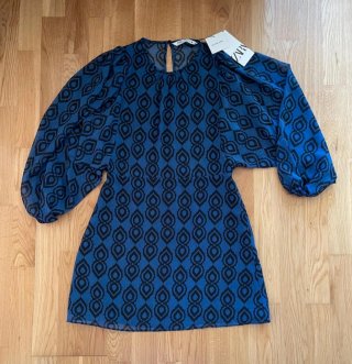 Vestido de fiesta Zara estampado