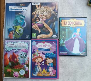 Lote de 5 Películas DVD Disney