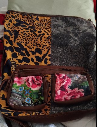 Bolso Bandolera Desigual Grande Animal Print