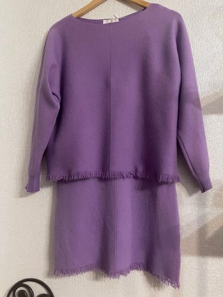 Traje de dos piezas morado tallaL/XL