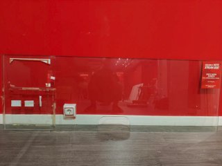 Cristal de seguridad con apertura