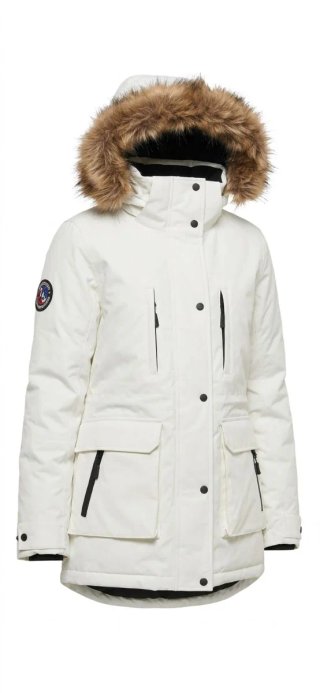 Parka Plumón Superdry Blanca Talla M