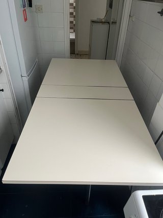 Mesa plegable extensible blanca Vendo mesa plegab