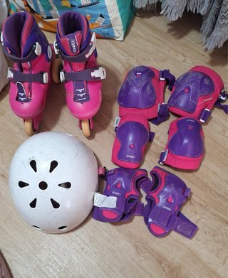 Patines Oxelo con Protecciones y Casco