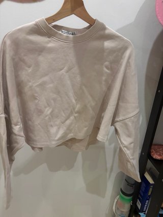 Sudadera Stradivarius Beige Talla S