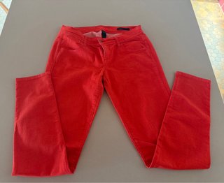 Pantalones Slim Rojos Benetton T30